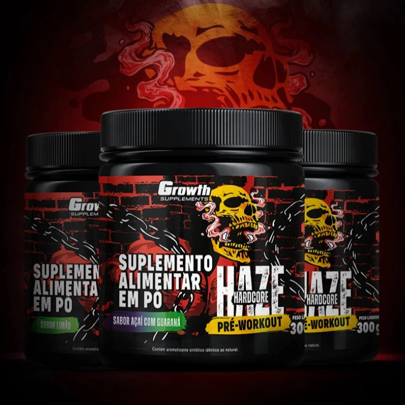 Pré-Treino Haze Hardcore 300g - Growth Supplements